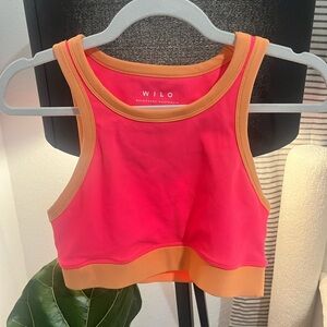 Neon work out Wilo crop top